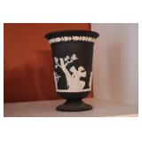 Wedgwood black jasperware 5 1/2' vase