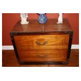 Oriental style night stand 26x15x21H