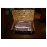 Foot locker with 7 modern quilts (some have