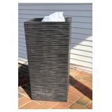 Square tall plastic planter fountain (missing