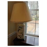 Oriental Style table lamp with shade