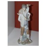 Lladro Shepherd boy with goat #4506