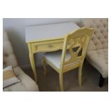 French Provincial Desk with chair 29' x 19 1/2' x