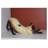 Coopercraft Siamese cat figurine 9 1/2'L