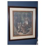 Print of  young fox pups titled 'Young