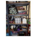 Metal shelving unit 36' x 18' x 72' H (contents