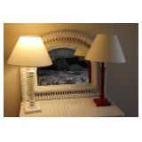 Pair of table lamps with shades