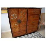 Bassett hand-painted Mid Century style