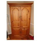 Pine entertainment or storage cabinet 45 X 22 X