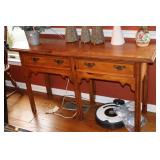 Pine console sofa table 52x16x28 (does not