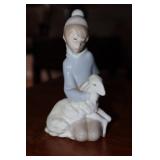Lladro 'Shepherd with Lamb' figurine #4676