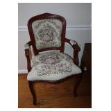 Louis XV style tapestry armchair with courting