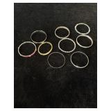 Costume jewelry bangle bracelets