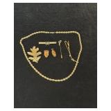 Costume jewelry lot - necklace marked 14K GP,