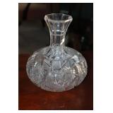 Cut crystal wine carafe decanter 7'