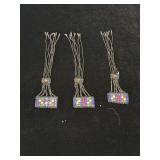 3 Beaded accessory items patchwork