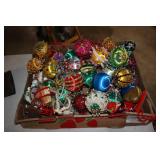 Lot - spun satin push pin ornaments, bird clip