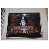 State House Annapolis glass souvenir plate
