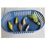 Lot of 6 fishing lures Heddon and more