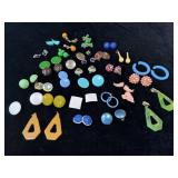 Lot of costume jewelry earrings