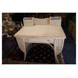 Wicker vanity dressing table 36.5' 22.5' x 38'