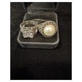 2 Rings marked 925