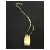 Mother of Pearl perfume bottle necklace