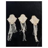 3 Beaded applique (old similar to those circa