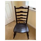 English nurse's ladder back rocking chair