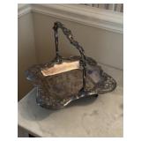 Homan Mfg Co silverplated brides basket