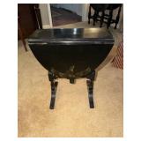 Small lacquered finish chinoiserie drop leaf