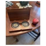 Commemorative reunion coasters with polished