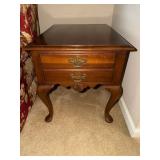 Cherry side table with drawer 20.5 X 27
