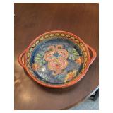 Talavera ceramic handled serving platter