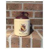 Stoneware pottery whiskey jug featuring Sigma