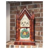 New Haven Clock Co antique steeple shaped