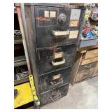 4 Drawer fireproof metal filing cabinet with
