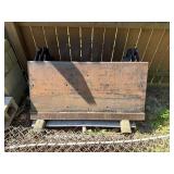 Heavy duty bucket attachment 49 inches