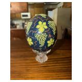 Hand-painted Ostrich egg