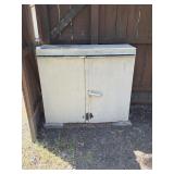 Metal storage cabinet 42.5 X 14.5 X 37 (heavy)