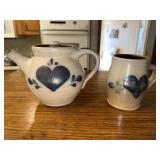 Rockdale Union stoneware teapot