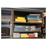 Lot - empty parts bins, MD tags, parts bins with