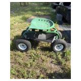 Rolling garden seat