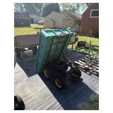 Green Polly dump garden cart