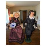 2 Byers Choice caroler figurines