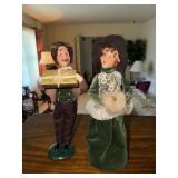 2 Byers Choice Victorian Adult caroler figurines