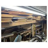 Lot of wood on side and back wall including