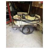 Fimco High Flo power sprayer tank on cart
