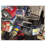 Lot - pipe wrenches, hose clamps, cutting wheels,