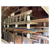 Open face shed contents - wood including rough